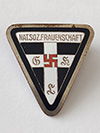 Frauenschaft membership medium size pin with silver border